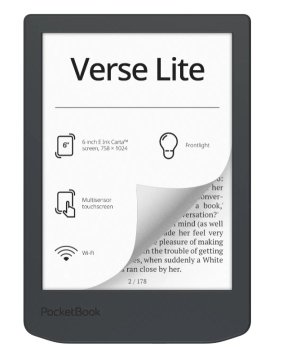 PocketBook 619 Verse Lite, Midnight Gray, szürke